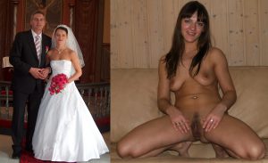 hochzeitsfoto privat nackt sexy ehefrau beine breit